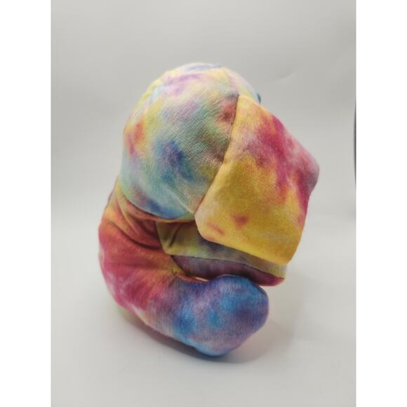 A&A Global Tie Dye Elephant Plush Stuffed Animal Toy 8" Colorful Carnival Prize - Picture 5 of 8